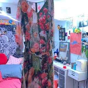 Akris Punto floral print designer dress